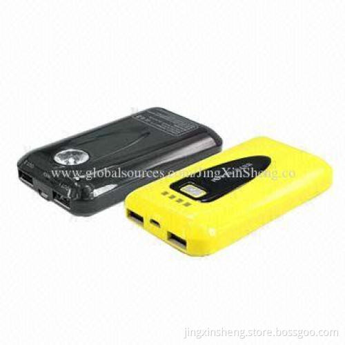 LED Display Dual USB Power Bank Cases, 5V, 2.1A USB Output, 10,400mAh Capacity